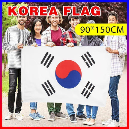 Large South Korea Flag Heavy Duty Outdoor Korean 90 X 150 CM - 3ft x 5ft - Aimall