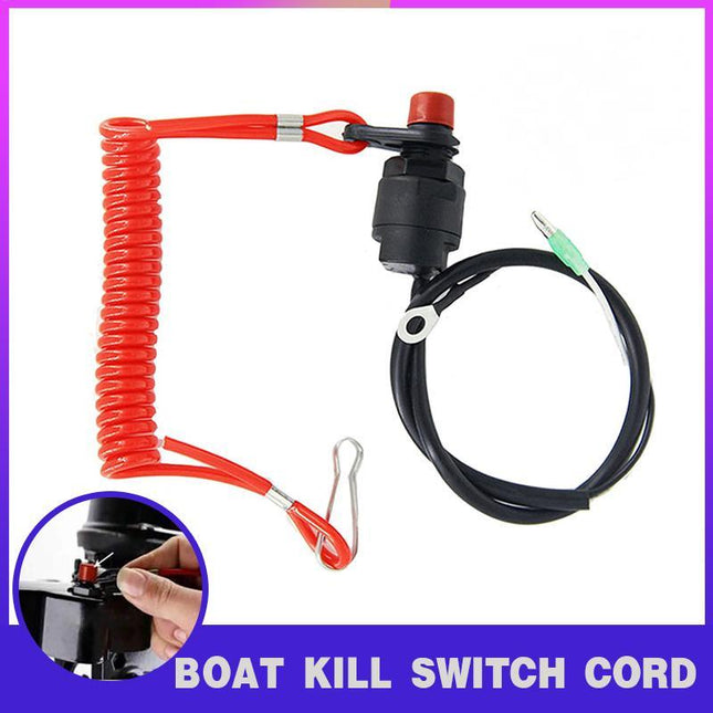 Boat Outboard Engine Motor Kill Stop Switch Safety Tether Lanyard For Yamaha - Aimall
