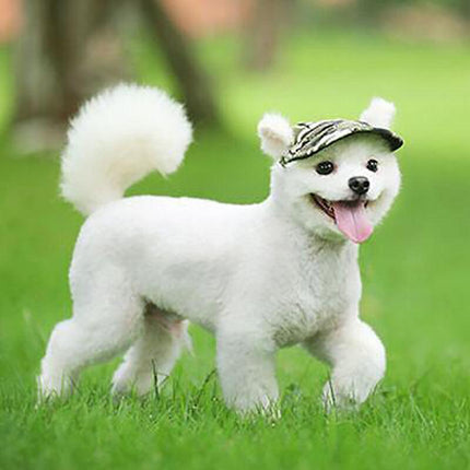 Dog Baseball Cap Outdoor Pet Sun Hat Summer Canvas Visor Puppy XL - Aimall