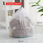 Drawstring Laundry Wash Bag Fine or Coarse Mesh Lingerie Delicate Clothes L - Aimall