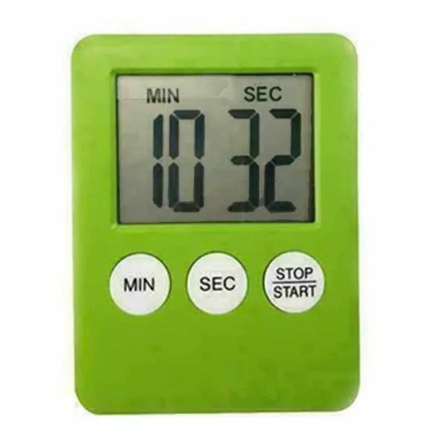 Green Magnetic Kitchen LCD Digital Timer Countdown Count Down 99 Minute - Aimall