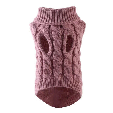 Puppy Dog Jumper Winter Warm Knitted Sweater Pet Clothes Small Dogs Coat Thermal L Size - Aimall