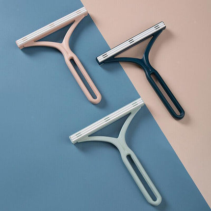 Lint Remover Pet Dog Cat Hair Fur Cleaning Clothes Mat Sofa Fuzz Brush Shaver Navy - Aimall