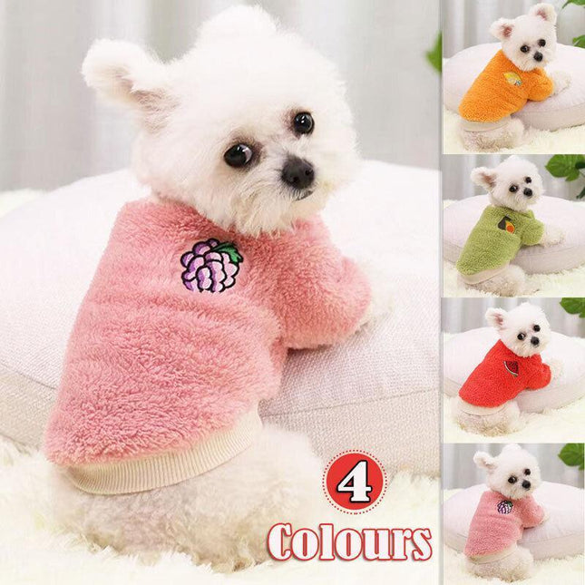 S Puppy Pet Dog Fleece Warm Jumper Sweater Coat Small Yorkie Chihuahua Cat Clothes - Aimall