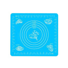 Blue Reusable Non-Stick Silicone Rolling Dough Mat Cake Pastry Baking Fondant Sheet - Aimall