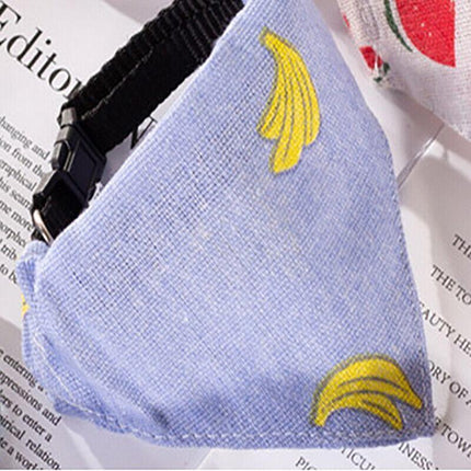 Pet Bandana-Style Collar Saliva Towel Adjustable for Cat Kitten Dog Puppy S Size - Aimall