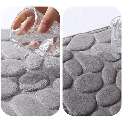 40x60CM 3D Super Absorbent Non-slip Floor Mat Quick Drying Bathroom Rug Balcony Carpet - Aimall