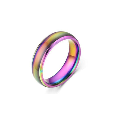 Size 6 Mood Sensing Color Changing Ring Temperature Control Thermochromic Rings - Aimall