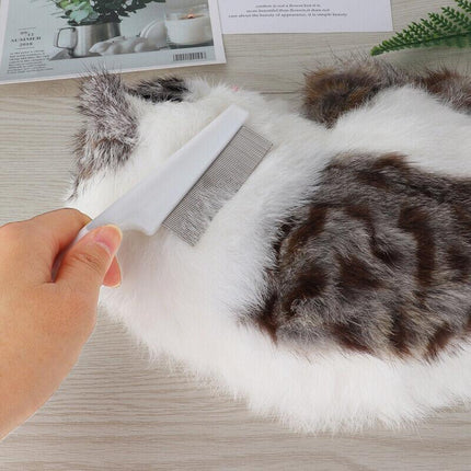 1PC Small Fine Toothed Flea Flee Metal Nit Head Hair Lice Comb with Handle - Aimall
