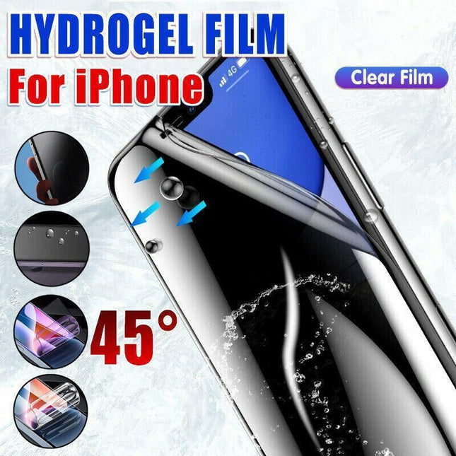 Clear Film iPhone 13 12 11 Pro Xs Max Plus Privacy Anti-Spy Hydrogel Film Screen Protector - Aimall