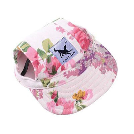 Dog Baseball Cap Outdoor Pet Sun Hat Summer Canvas Visor Puppy L - Aimall