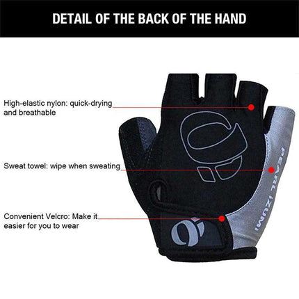 XL Size Cycling Bicycle Half Finger Bike Gloves Unisex Anti Slip Padded - Aimall
