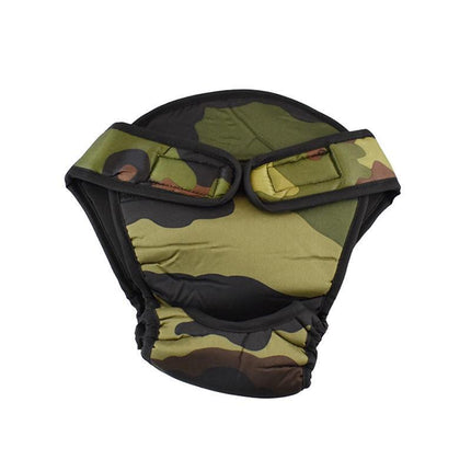 Washable Female Pet Dog Cat Nappy Diaper Physiological Pants Panties Underwear Camouflage - Aimall