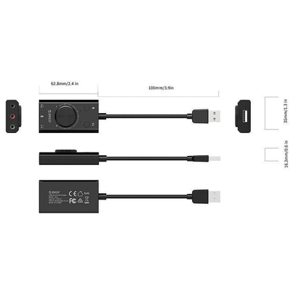 New For ORICO USB External Sound Card Output Laptop PC Computer Adapter - Aimall