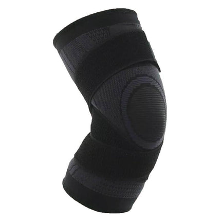 3D Weaving Knee Brace Breathable Sleeve Support Running Jogging Joint Pain Leg Black - Aimall