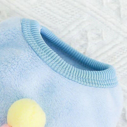 S Size Warm Winter Dog Clothes Soft Fleece Dog Jacket Pet Coat Sweater Cat Jumper - Aimall