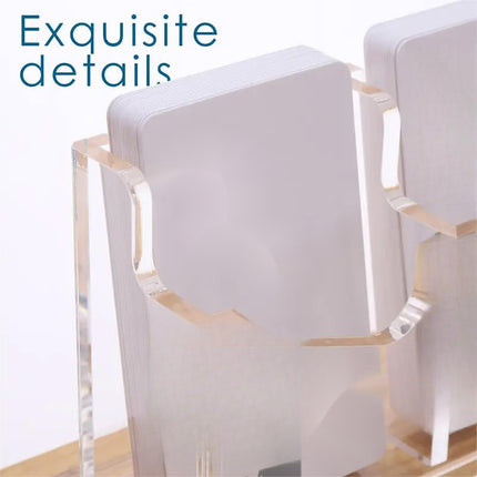 Acrylic Business Card Holder Organizer Desktop Business Card Storage Display Box