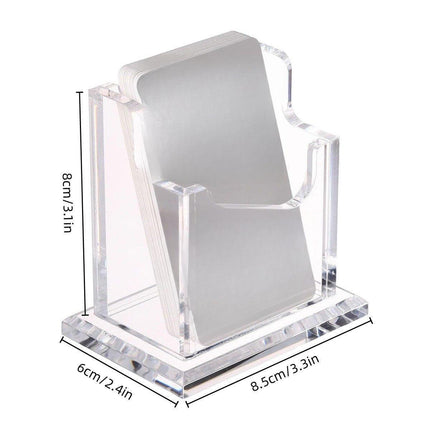 Acrylic Business Card Holder Organizer Desktop Business Card Storage Display Box