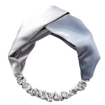 Women Chiffon Floral Print Headband Fashion Bohemian Elastic Cross Hair Bands - Aimall