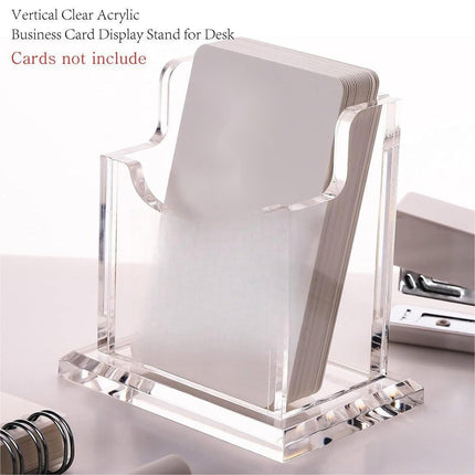 Acrylic Business Card Holder Organizer Desktop Business Card Storage Display Box