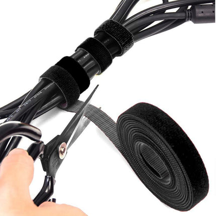 10/20/50M Hook&Loop Heavy Duty Strap Reusable Cable Ties Grip TV Tidy Organizer - Aimall