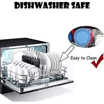 Green 1/2/3pc Pet Food Can Cover Lid Pet Tin Silicone Reusable Storage Cap Top - Aimall