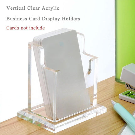 Acrylic Business Card Holder Organizer Desktop Business Card Storage Display Box
