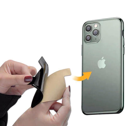 Silicone Mobile Phone Back Double Layers Card Holder Wallet 3M Stick On Adhesive - Aimall