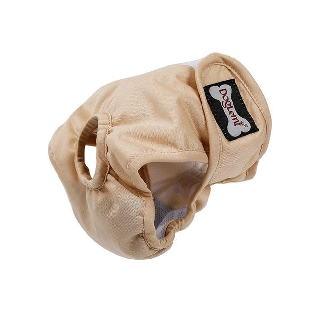 Female Dog Puppy Nappy Diapers Wrap Band Sanitary Pants Underpants XS-XL OZ Beige - Aimall