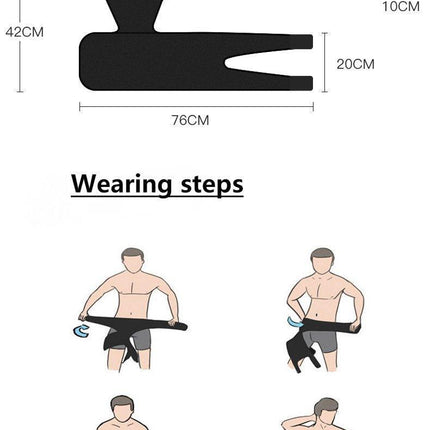 Groin Pain Relief Thigh Support Strain Brace Hip Compression Hamstring Strap - Aimall