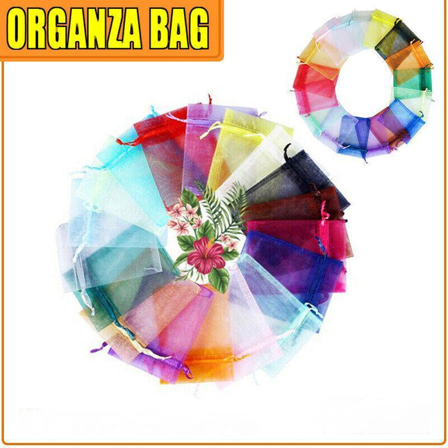 Organza Bag Sheer Bags Jewellery Wedding Candy Packaging Sheer Bags 7*9 cm - Aimall