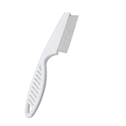 1PC Small Fine Toothed Flea Flee Metal Nit Head Hair Lice Comb with Handle - Aimall