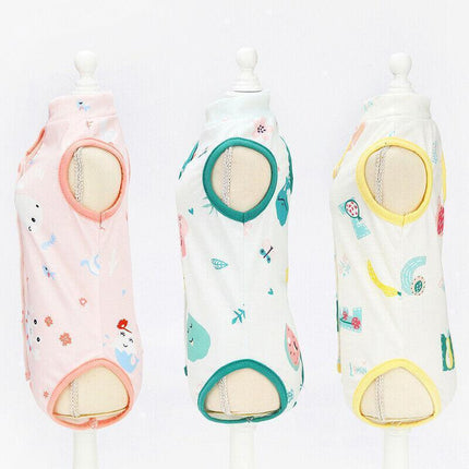 Pet Cat Postoperative Recovery Suit Pet Surgery Clothing Sterilization Weaning Pink - Aimall