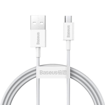 Baseus 480Mbps 2A USB Fast Charging Cable Data Wire For Micro Android Samsung 2PCS 2M - Aimall