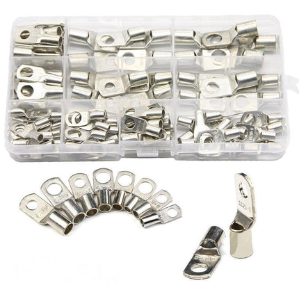 240Pcs 4WD Cable Lug Ring Battery Copper Tube Connector Kits Terminal Crimper - Aimall