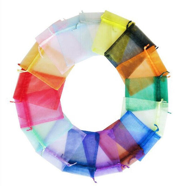 Organza Bag Sheer Bags Jewellery Wedding Candy Packaging Sheer Bags 9*12 cm - Aimall