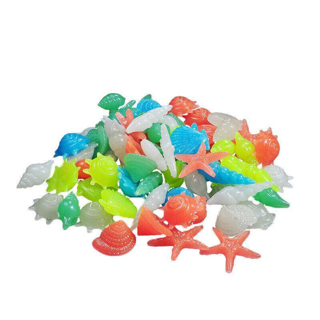 UP TO 500X Pebbles Stone Glow in the Dark Rock Fish Tank Stones Garden Road - Aimall