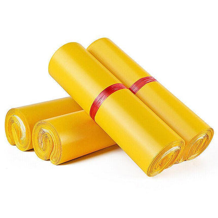 Poly Mailer Bags Mailing Satchel Plastic Courier Self Sealing Packing Yellow - Aimall