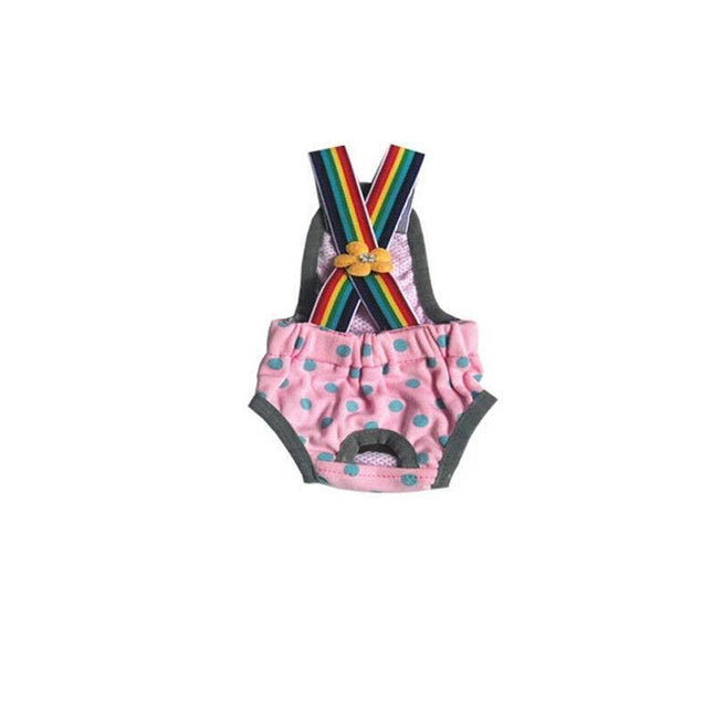 Female Pet Dog Cat Puppy Pant Menstrual Sanitary Nappy Diaper Wrap Underwear Pink - Aimall