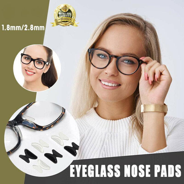 Silicone Anti-Slip Stick On Nose Pads for Eyeglass Sunglasses Glasses Clear - Aimall