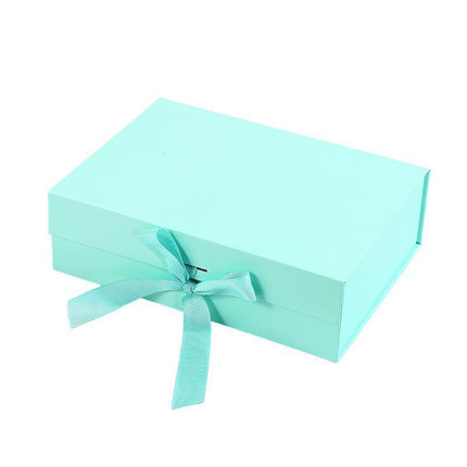 Elegant Ribbon Flip Folding Gift Boxes Multiple Colors High-Quality Cardboard