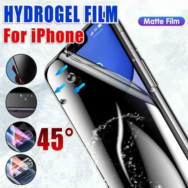 Matte Film iPhone 13 12 11 Pro Xs Max Plus Privacy Anti-Spy Hydrogel Film Screen Protector - Aimall
