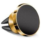 360 Degree Rotating Cell Phone Holder Car Magnetic Mount Air Vent Gold Clip On - Aimall