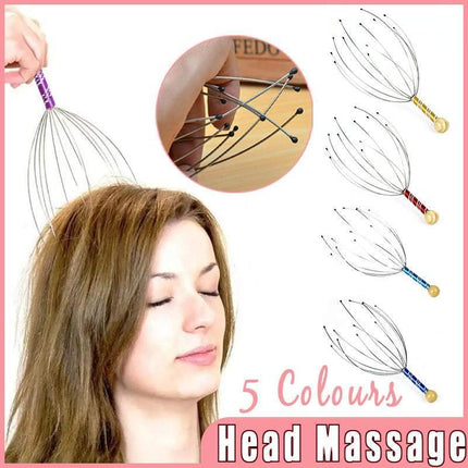 Head Neck Scalp Massager Octopus Design Relaxation Tool