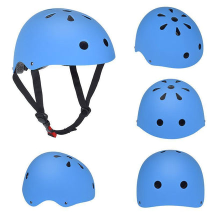 Bike/Skate Helmet 3 Sizes Available Kids Adult Skateboard Professional Safety Blue - Aimall