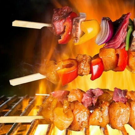Bamboo Wooden Catering Paddle Skewers Disposable Finger Food Cocktail BBQ - Aimall