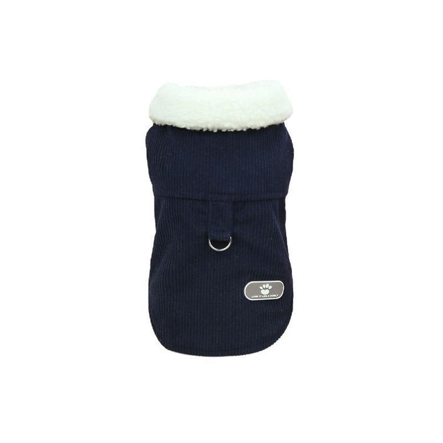 Pet Dog Clothes Jackets Warm Jumper Windproof Puppy Winter Coat Clothes Clothing Navy - Aimall