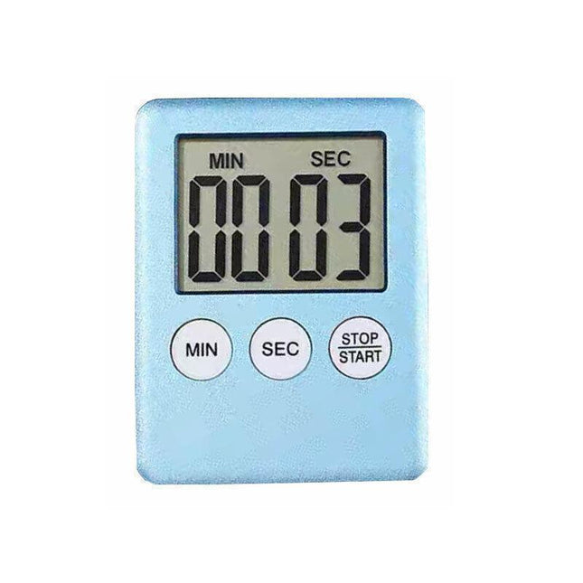 Blue Magnetic Kitchen LCD Digital Timer Countdown Count Down 99 Minute - Aimall