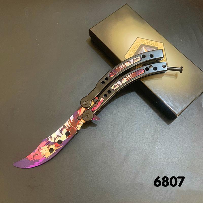 CSGO Balisong Butterfly Knife Trainer Training Practice Metal