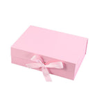 Elegant Ribbon Flip Folding Gift Boxes Multiple Colors High-Quality Cardboard